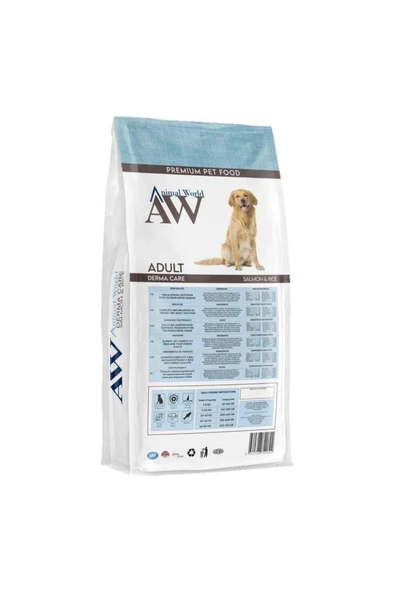 Animal World Adult Somonlu Pirinçli Yetişkin Köpek Maması 15 Kg - 2