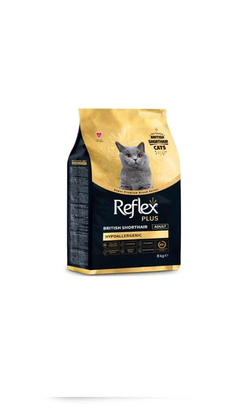 Reflex Plus British Shorthair Yetişkin Kedi Maması 8 Kg