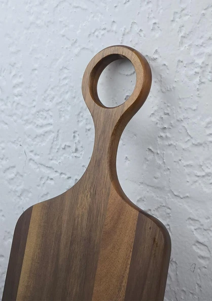 Akasya Kesme Tahtası - Mutfak Kesim Panosu - Uzun, 44 CM - 2