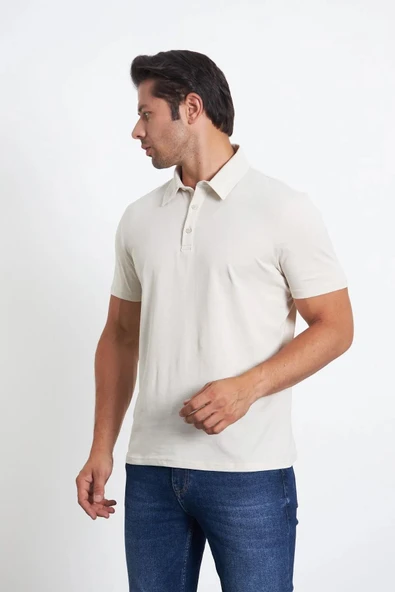 Classics Men Gömlek Yaka Kısa Kol Erkek Tişört - 9