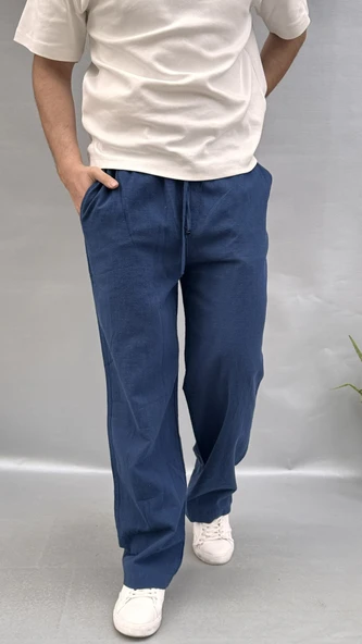 Baggy Keten Pantolon - 4