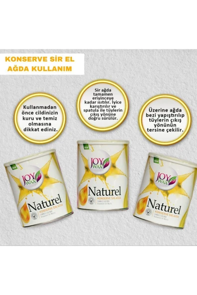 JOYWAX Isıtıcı Kazan + Konserve Ağda Naturel - Resim 2
