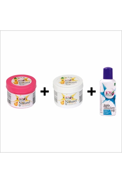 JOYWAX 125ml Tem Yağı Joy Wax Only For You Naturel Kalıp Konserve Ağda 80ml