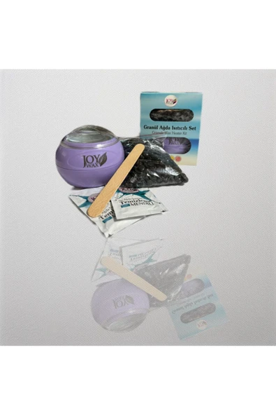 JOYWAX Joy Wax Granül Ağda Isıtıcı Set Black+kalıp Ağda Azulen80ml - 3