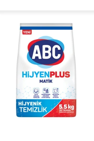 ABC Matik Hijyen Plus Toz Çamaşır Deterjanı 36 Yıkama (1 X 5,5 KG)