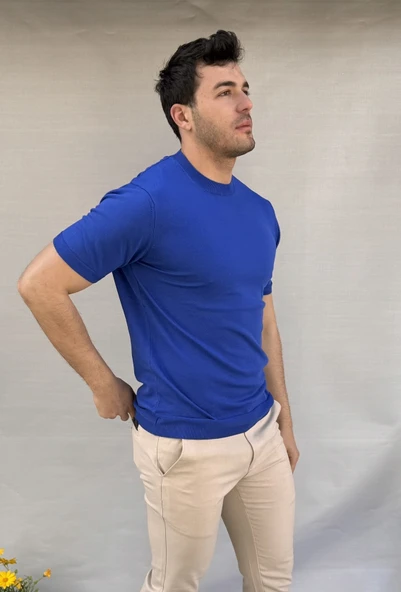 Basic Triko Slim Fit T-shirt - 2