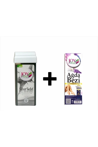 JOYWAX Joy Wax 3 Adet Kartuş Agda Silver Sedef +125ml Yağ+10mt Bez+35 Numara 3lü Göz Farı - 3