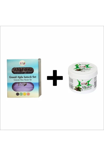 JOYWAX Joy Wax Granül Ağda Isıtıcı Set Black+kalıp Ağda Azulen80ml