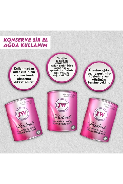 JW Konserve Sir Ağda Titanyum Pudralı 800 Gr - Resim 3