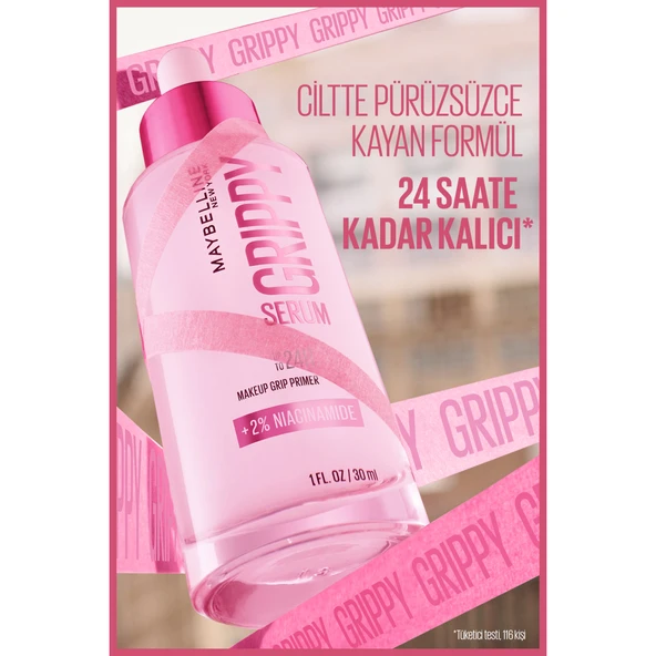 Maybelline New York Grippy Cilde Makyajı Sabitleyen Serum Makyaj Bazı - Resim 3