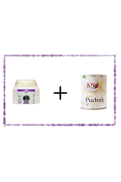 JOYWAX Isıtıcı Kazan + Konserve Ağda Beyaz Pudralı