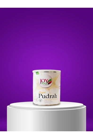 JOYWAX Joy Wax Konserve Sir Agda Beyaz Pudralı 800 Ml