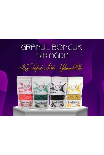 JOYWAX Granül Boncuk Soyulabilir Sir Ağda Titanyum Pudralı 250gr - Resim 3