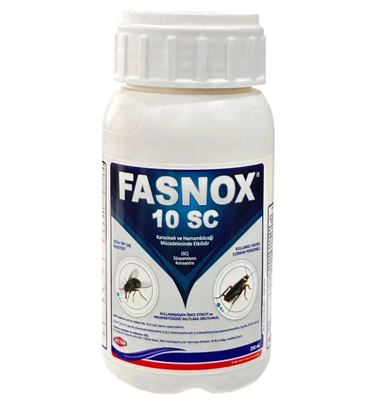 Fasnox 10 SC Kokusuz Haşere Öldürücü Karasinek Hamam Böceği Haşere İlacı 250ml