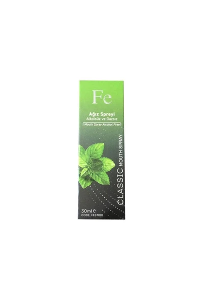 FE Alkolsüz Gazsız Ağız Kokusu Önleyici Sprey 30 Ml-naneli - 1