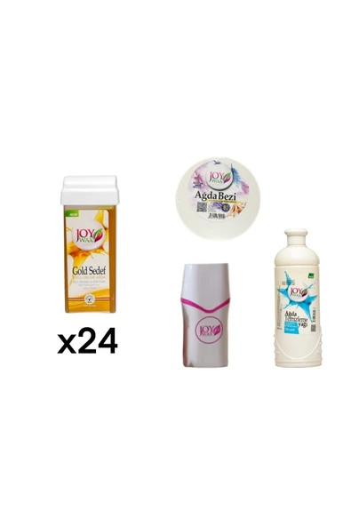 JOYWAX Kartuş Ağda Gold Sedef *24-80mt Bez-750mlyağ-rollon Isıtıcı - 2