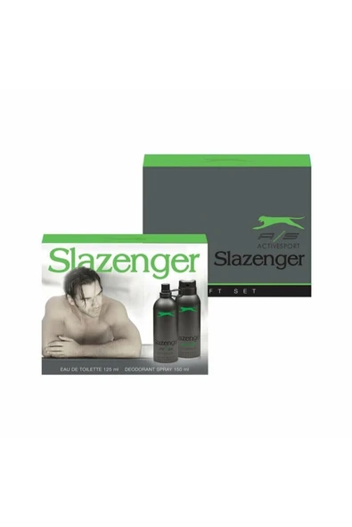 SLAZENGER Activesport Yeşil Edt 125 ml Erkek Parfüm Deodorant Seti 1424174