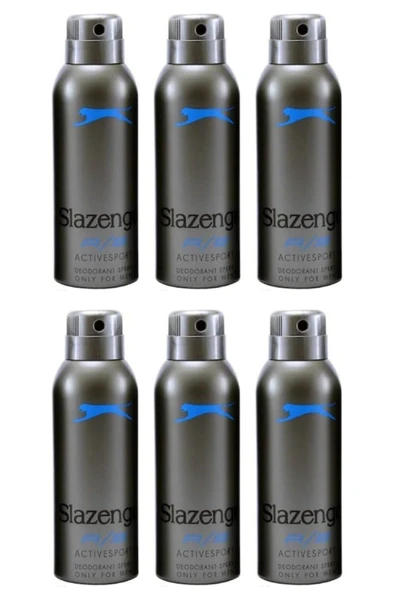 SLAZENGER Deodorant Active Sport Mavi 150ml X6 Adet