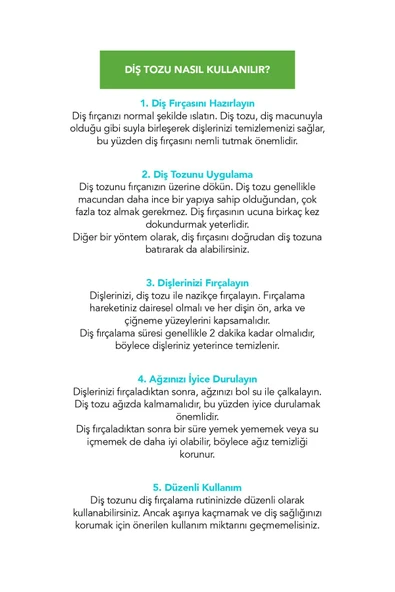 FE Diş Tozu Naturel / Herbal 50 Gr. - 3