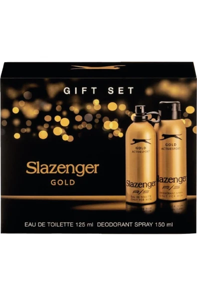 SLAZENGER Active Sport Gold 125 ml 150 ml Deodorant Erkek Parfümü Yeni Ürün