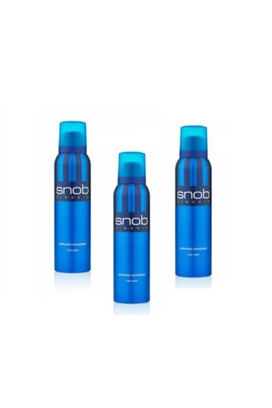 SNOB For Men Classic Deodorant 150ml X 3 Adet