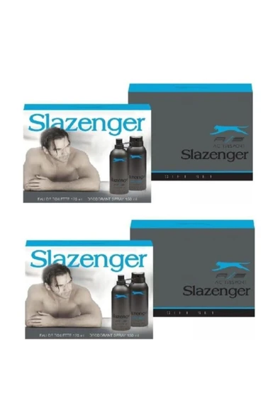 SLAZENGER Edt 125 ml 150 ml Deo Mavi X2 Adet