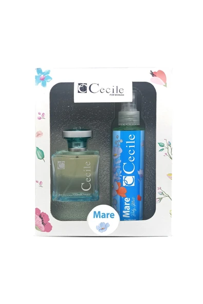 CECİLE Mare 100 ml  Edt Kadın Parfüm ve 150 ml Edc Deodorant Seti 8698438005470