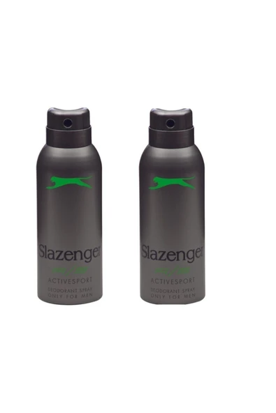 SLAZENGER Deodorant Erkek 150 ml Activesport Yeşil X 2 Adet