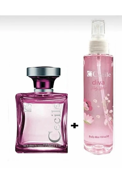 CECİLİA Cecile Diva Women 100 ml Parfüm Body Mist Set