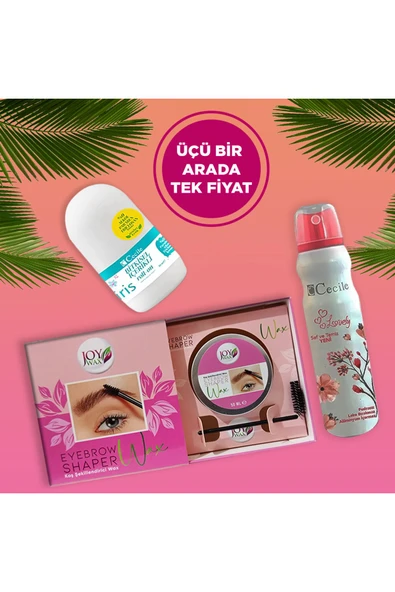 JOYWAX Kaş Sabitleyici-cecile Lovely Deo-cecile Iris Bitkisel Roll-on