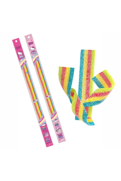 LOLLİBONİ HELLO KİTTY RAİNBOW EKŞİ ŞERİT ŞEKER 15GR - 2
