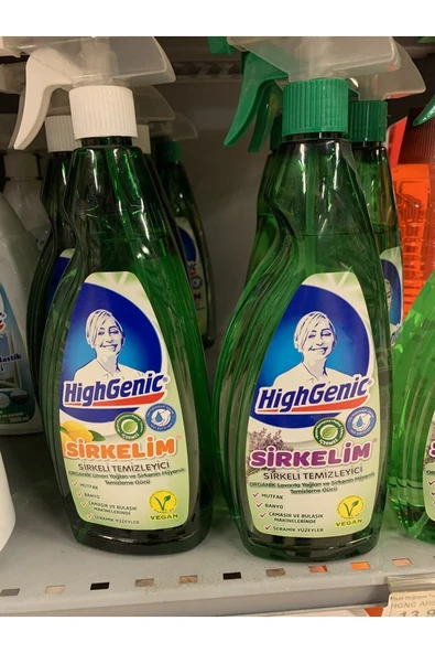 HİGHGENİC Organik Limon Yağlı Sirkeli Temizleyici 750 Ml 2li Set