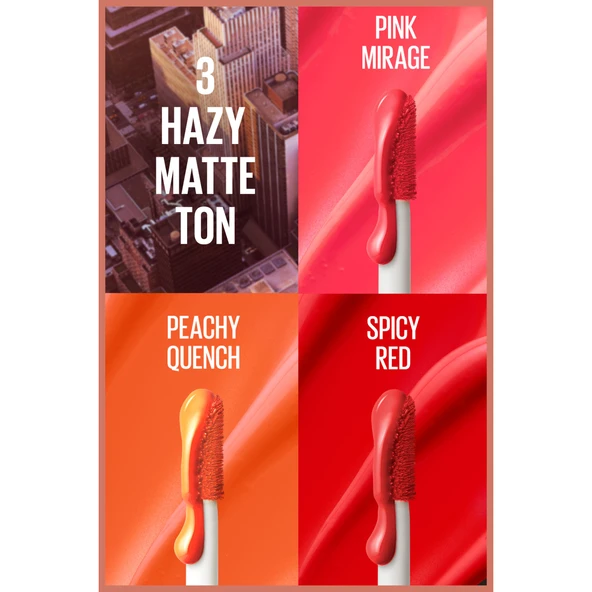 Maybelline New York Sunkisser Hazy Matte Likit Allık  - 30 Pink Mirage - 4