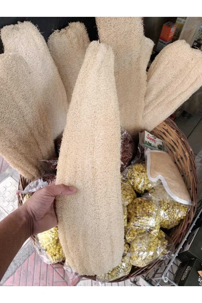 Kese Hamam Kesesi Kabak Lifi 60 - 70 Cm Ham Kabak Lifi Işlenmemiş Lif Kabak - 3