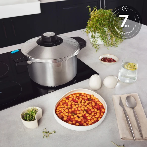 Karaca Quick and Safe İndüksiyon Tabanlı Düdüklü Tencere Seti 4+6 Lt - 6