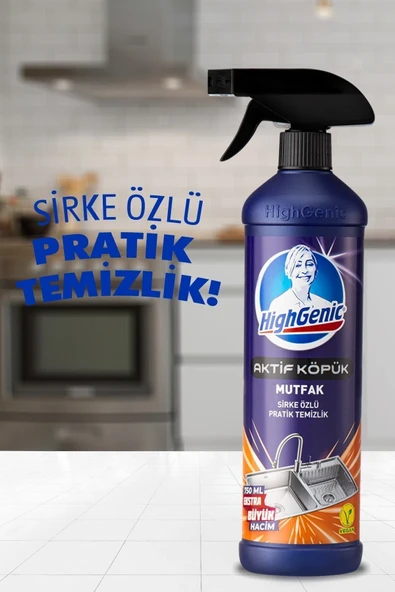 HİGHGENİC Aktif Köpük Mutfak Yüzey Temizleyici 750 ml - 2