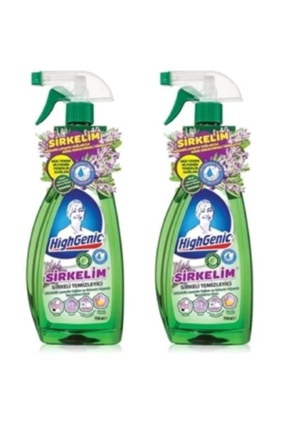 HİGHGENİC Organik Lavanta Yağlı Sirkeli Temizleyici 750 ml