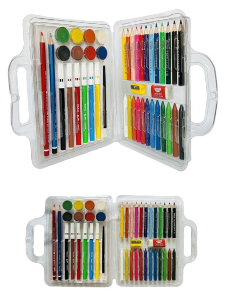 Fatih 42 Parça Şeffaf Çantalı Boyama Seti - 2