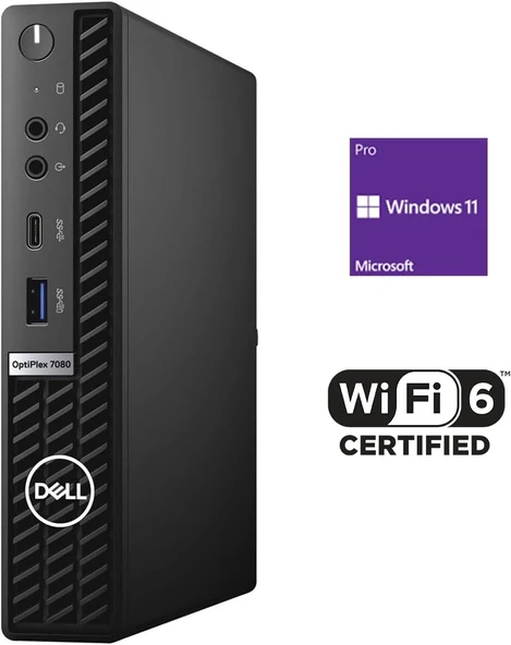 DELL OPTİPLAX 7080 MİNİ PC BİLGİSAYAR İ5 10500T 16/ 512SSD Wİ-Fİ W11PRO HDMI - 2