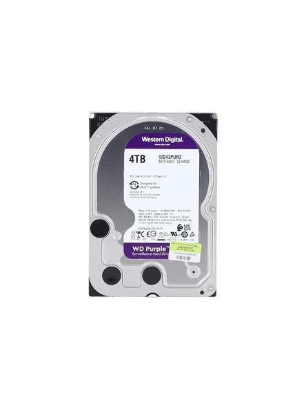 Western Digital Hdd 3.5 4 Purple Sata 6Gb/S 256Mb Dv 7X24 Wd43Purz 7/24 Guvenlık Diski