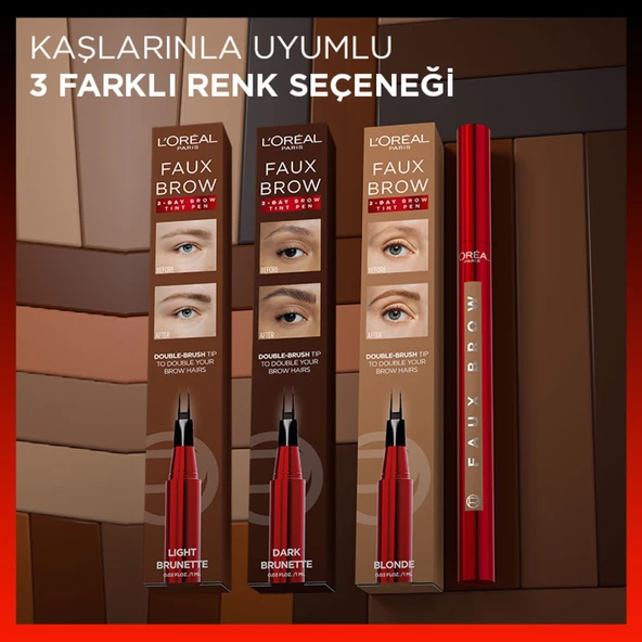 L'Oréal Paris Infaillible Faux Brow Ultra İnce Uçlu Kaş Kalemi - Dark Brunette - 6
