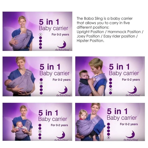 Babasling Bravo Doo Magic/Spring Bug Çok Yönlü Pratik Bebek Taşıyıcısı Kanguru Baba Sling PEMBE KAMPANYALI ÜRÜN - 2