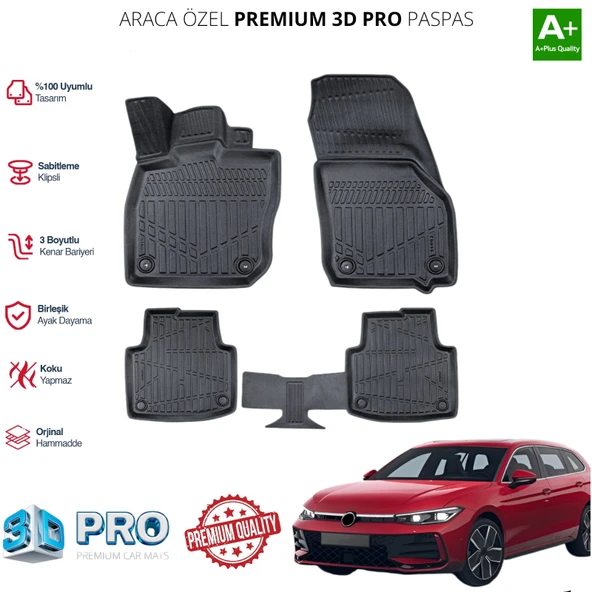 PASSAT B9 ARACA ÖZEL 3D PASPAS 2024 2025 2026 2027 ürün görseli 1
