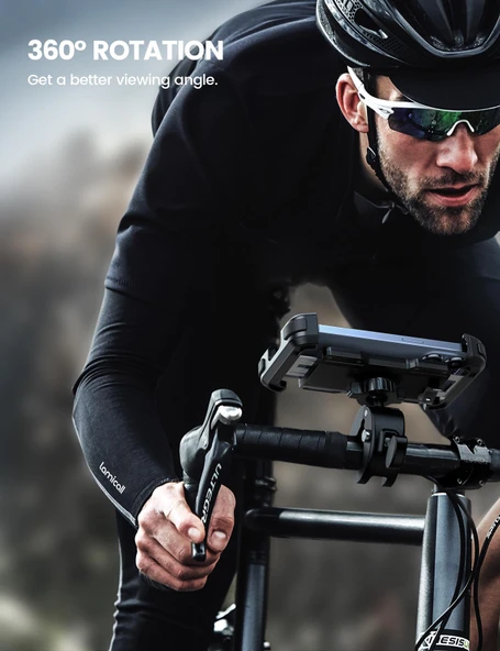 Lamicall Motosiklet ve Bisiklet Telefon Tutucu Hizli Takilir BP07 - Resim 3