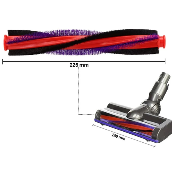 Dyson V6, DC59, DC62, CY 22, CY 26 ile Uyumlu Süpürge Büyük Turbo Başlık Fırçası - 5