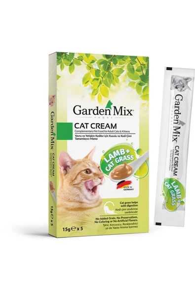 Garden Mix Kedi Kreması Kuzu Kedi Otu 5x15 gr