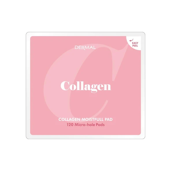 Dermal Collagen Moistfull Pad 120’li – Kolajen İçerikli Nemlendirici ve Cilt Sıkılaştırıcı Tonik Ped 180 ml - Resim 4