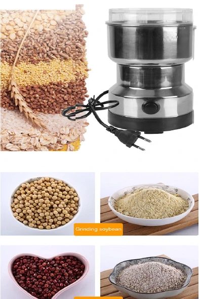 4 Bıçaklı Elektrikli Öğütücü Blender Kahve Fındık Baharat Tahıl Biber Değirmeni - 2