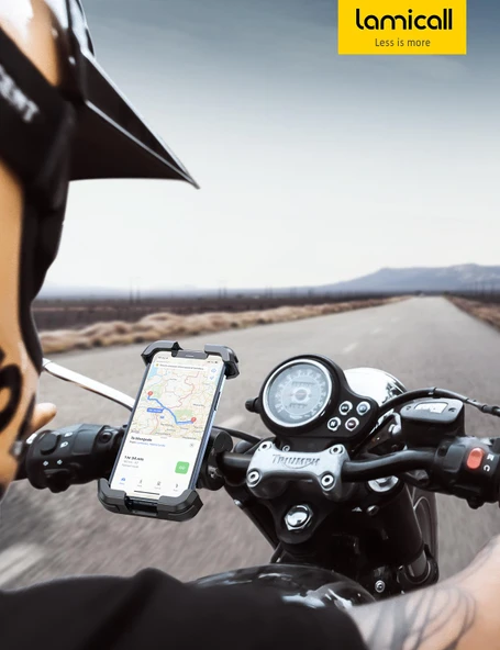 Lamicall Motosiklet ve Bisiklet Telefon Tutucu Hizli Takilir BP07 - Resim 8
