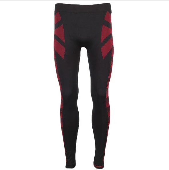 HI-TEC İÇLİK ALT (SİYAH-KIRMIZI)-Hi tec Outdoor Termal Alt İçlik Siyah Kırmızı